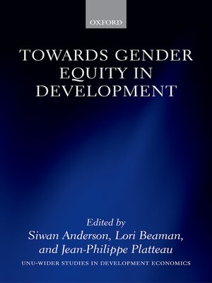 cover image of Towards Gender Equity in Development